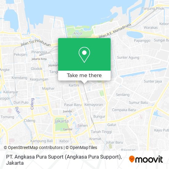 PT. Angkasa Pura Suport (Angkasa Pura Support) map