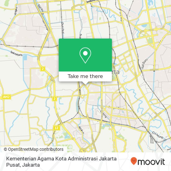 Kementerian Agama Kota Administrasi Jakarta Pusat map
