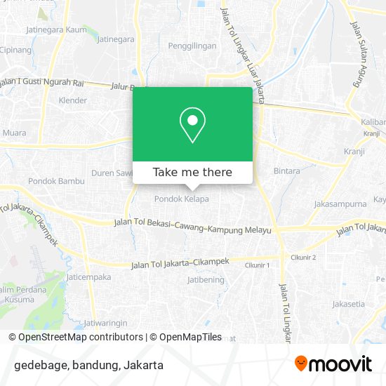 gedebage, bandung map