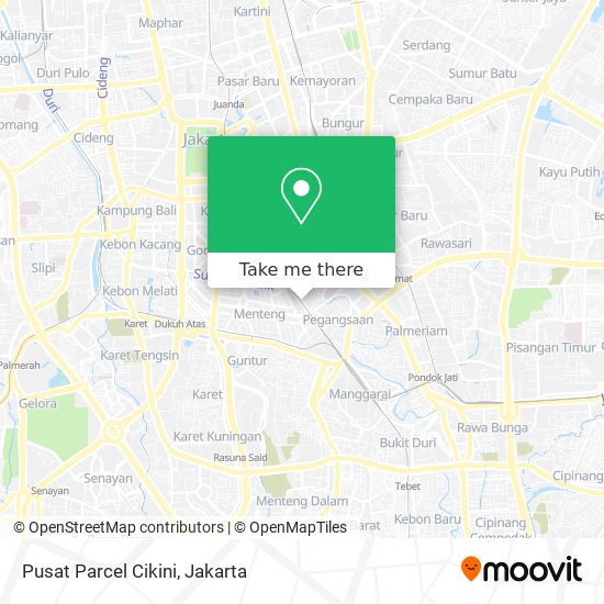 Pusat Parcel Cikini map