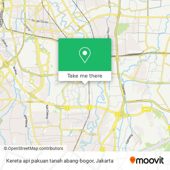 Kereta api pakuan tanah abang-bogor map