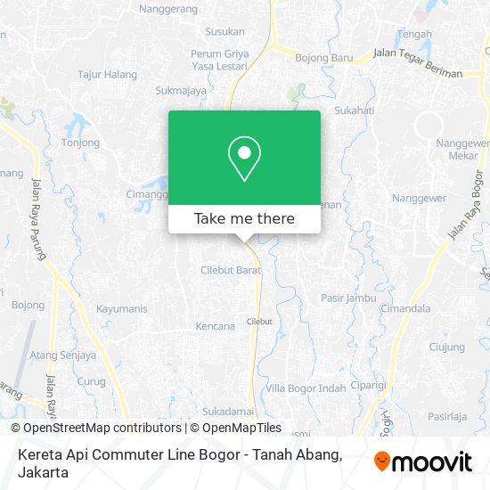 Kereta Api Commuter Line Bogor - Tanah Abang map