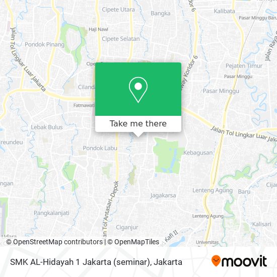 SMK AL-Hidayah 1 Jakarta (seminar) map