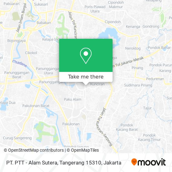 PT. PTT - Alam Sutera, Tangerang 15310 map