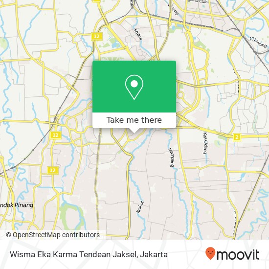 Wisma Eka Karma Tendean Jaksel map