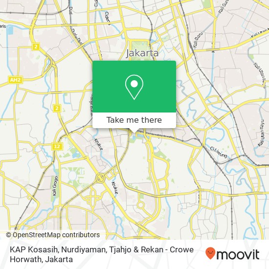 KAP Kosasih, Nurdiyaman, Tjahjo & Rekan - Crowe Horwath map