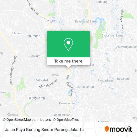 Jalan Raya Gunung Sindur Parung map