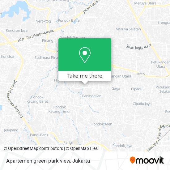 Apartemen green-park view map