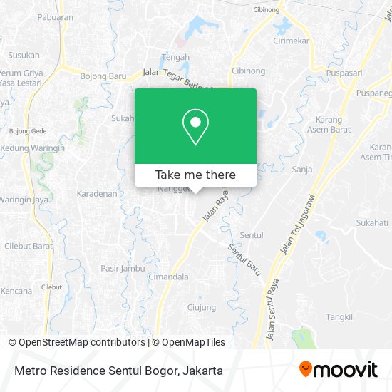 Metro Residence Sentul Bogor map