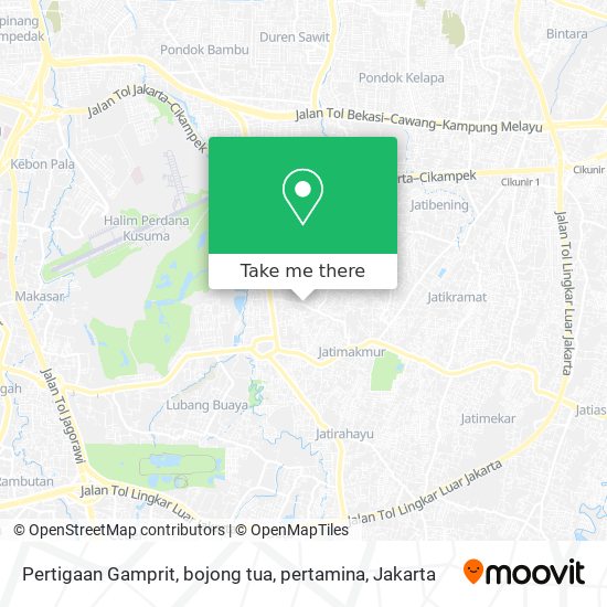 Pertigaan Gamprit, bojong tua, pertamina map