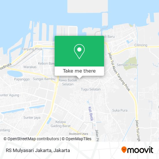 RS Mulyasari Jakarta map