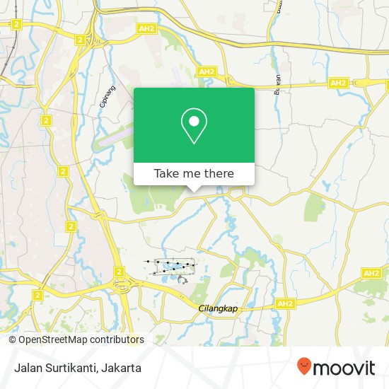 Jalan Surtikanti map