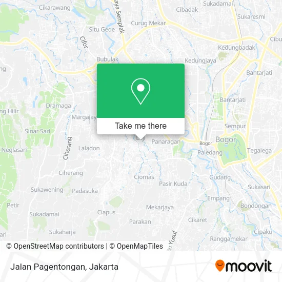 Jalan Pagentongan map