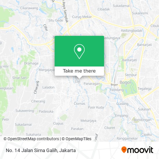 No. 14 Jalan Sirna Galih map