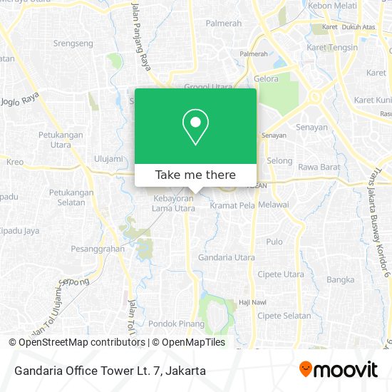 Gandaria Office Tower Lt. 7 map