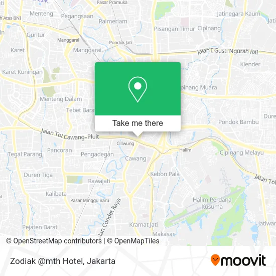 Zodiak @mth Hotel map