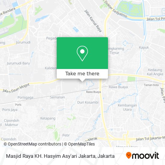 Masjid Raya KH. Hasyim Asy'ari Jakarta map