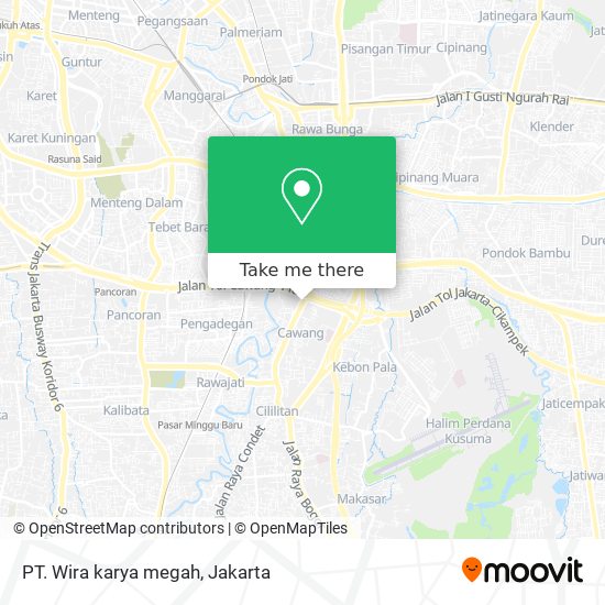 PT. Wira karya megah map