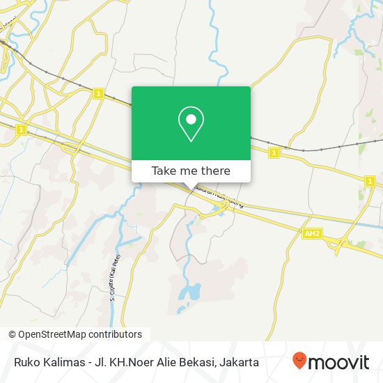 Ruko Kalimas - Jl. KH.Noer Alie Bekasi map