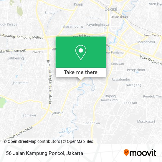 56 Jalan Kampung Poncol map