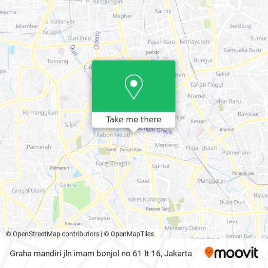 Graha mandiri jln imam bonjol no 61 lt 16 map