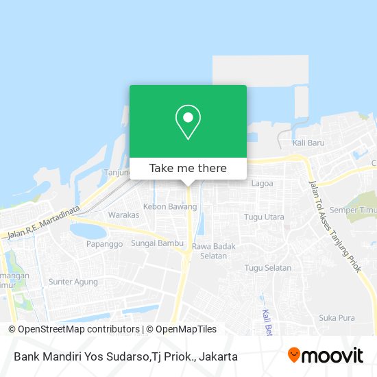 Bank Mandiri Yos Sudarso,Tj Priok. map
