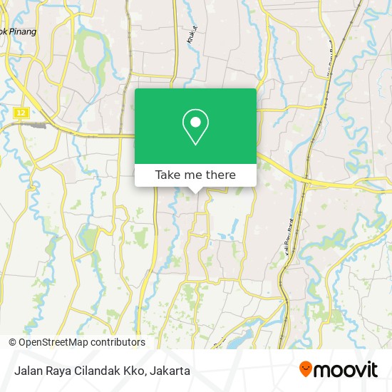 Jalan Raya Cilandak Kko map