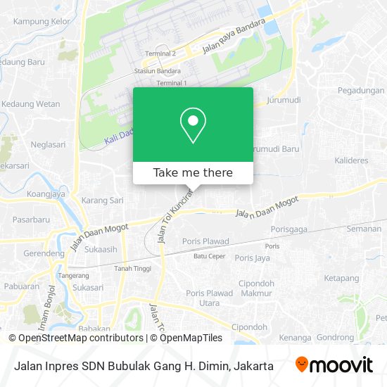 Jalan Inpres SDN Bubulak Gang H. Dimin map