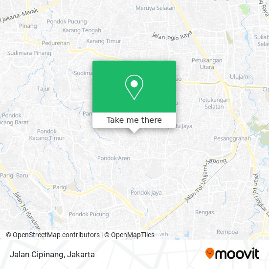 Jalan Cipinang map