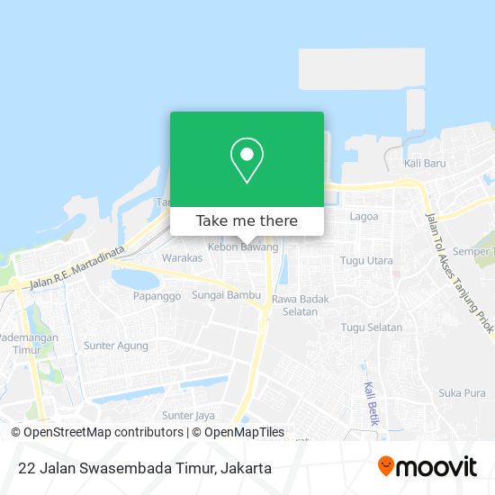 22 Jalan Swasembada Timur map