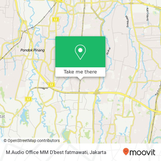 M.Audio Office MM D'best fatmawati map
