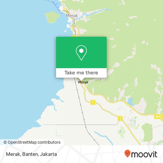 Merak, Banten map