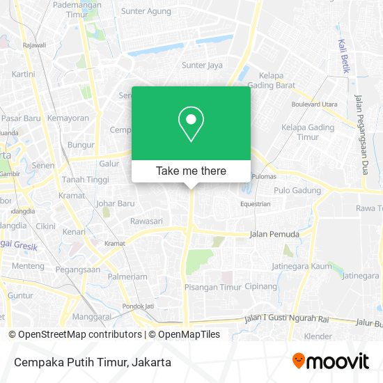 Cempaka Putih Timur map