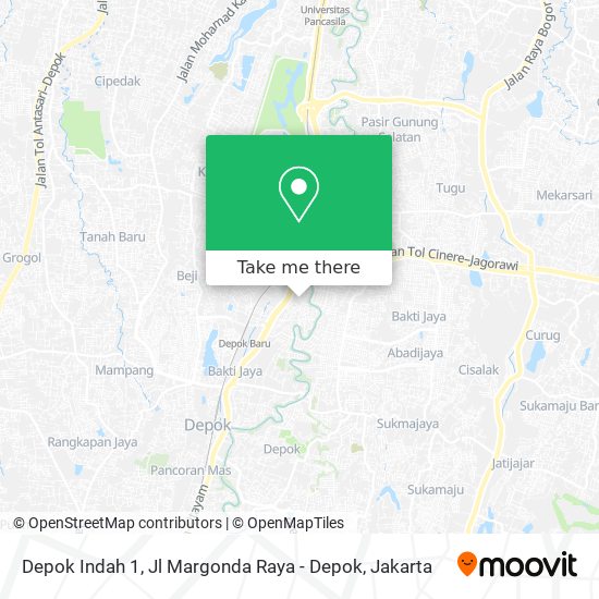 Depok Indah 1, Jl Margonda Raya - Depok map