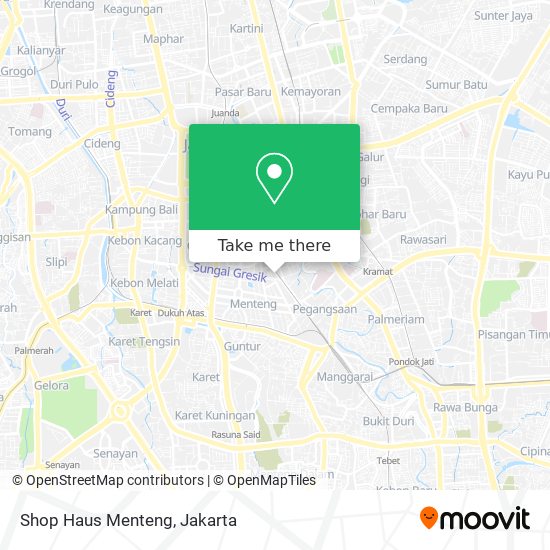 Shop Haus Menteng map