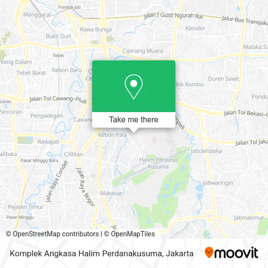 Komplek Angkasa Halim Perdanakusuma map