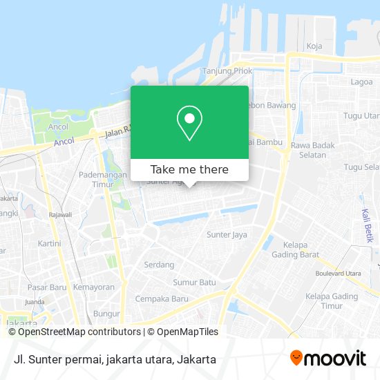 Jl. Sunter permai, jakarta utara map