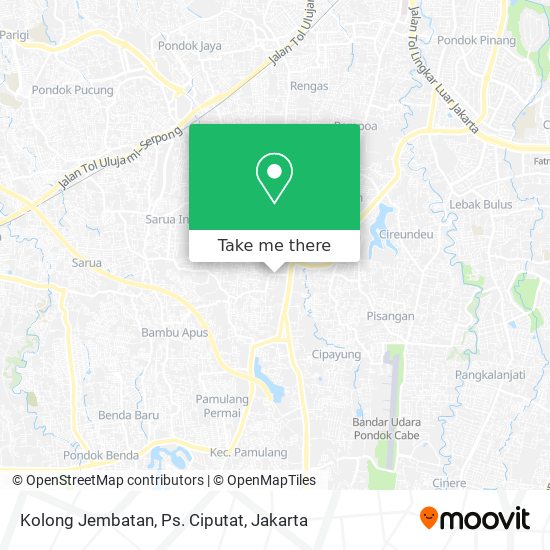 Kolong Jembatan, Ps. Ciputat map
