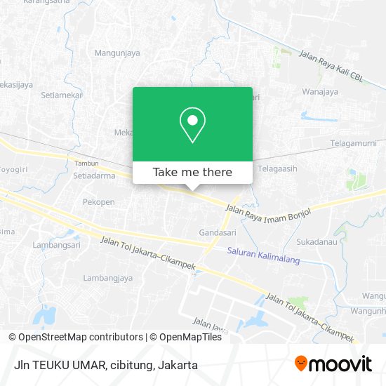 Jln TEUKU UMAR, cibitung map