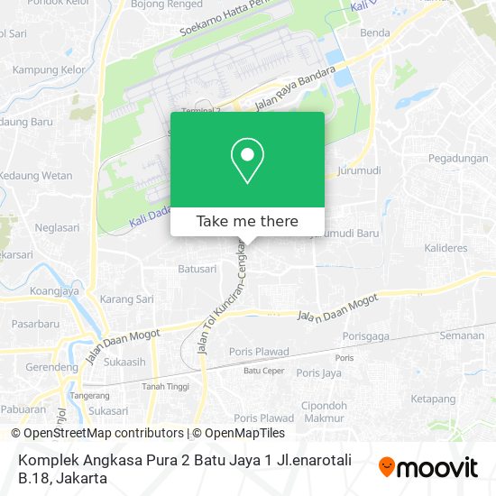 Komplek Angkasa Pura 2 Batu Jaya 1 Jl.enarotali B.18 map