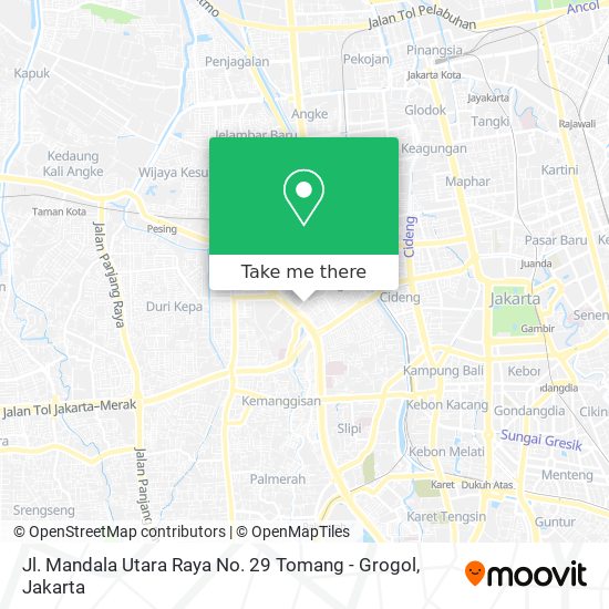 Jl. Mandala Utara Raya No. 29 Tomang - Grogol map