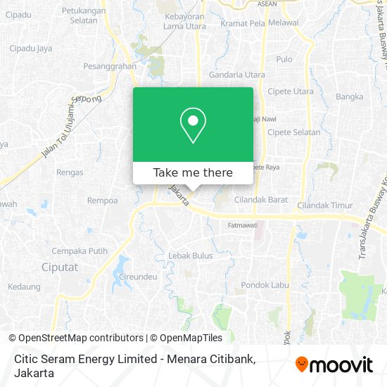 Citic Seram Energy Limited - Menara Citibank map