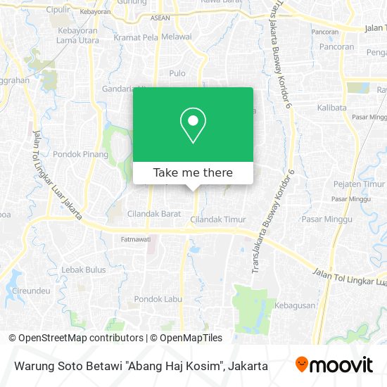 Warung Soto Betawi "Abang Haj Kosim" map