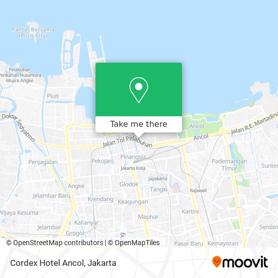 Cordex Hotel Ancol map