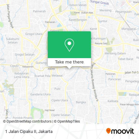 1 Jalan Cipaku II map