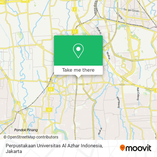 Perpustakaan Universitas Al Azhar Indonesia map