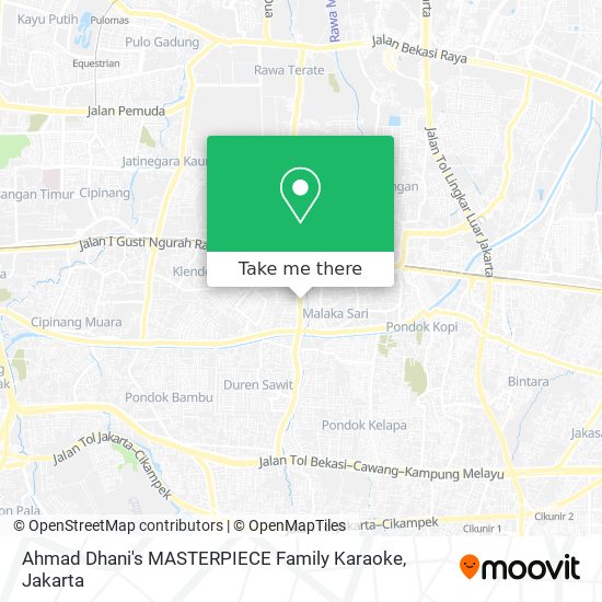 Ahmad Dhani's MASTERPIECE Family Karaoke map