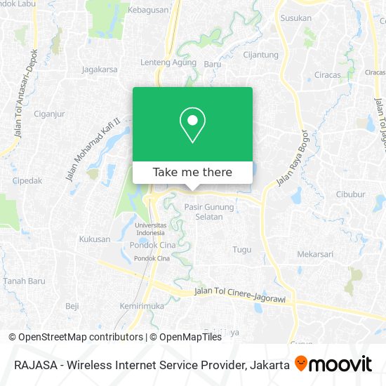 RAJASA - Wireless Internet Service Provider map