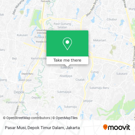 Pasar Musi, Depok Timur Dalam map