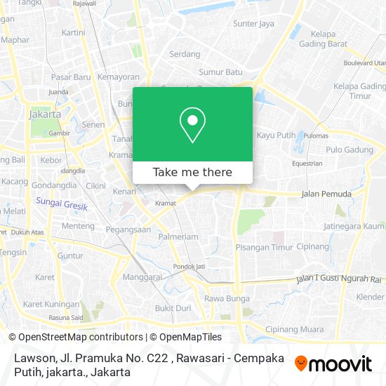 Lawson, Jl. Pramuka No. C22 , Rawasari - Cempaka Putih, jakarta. map